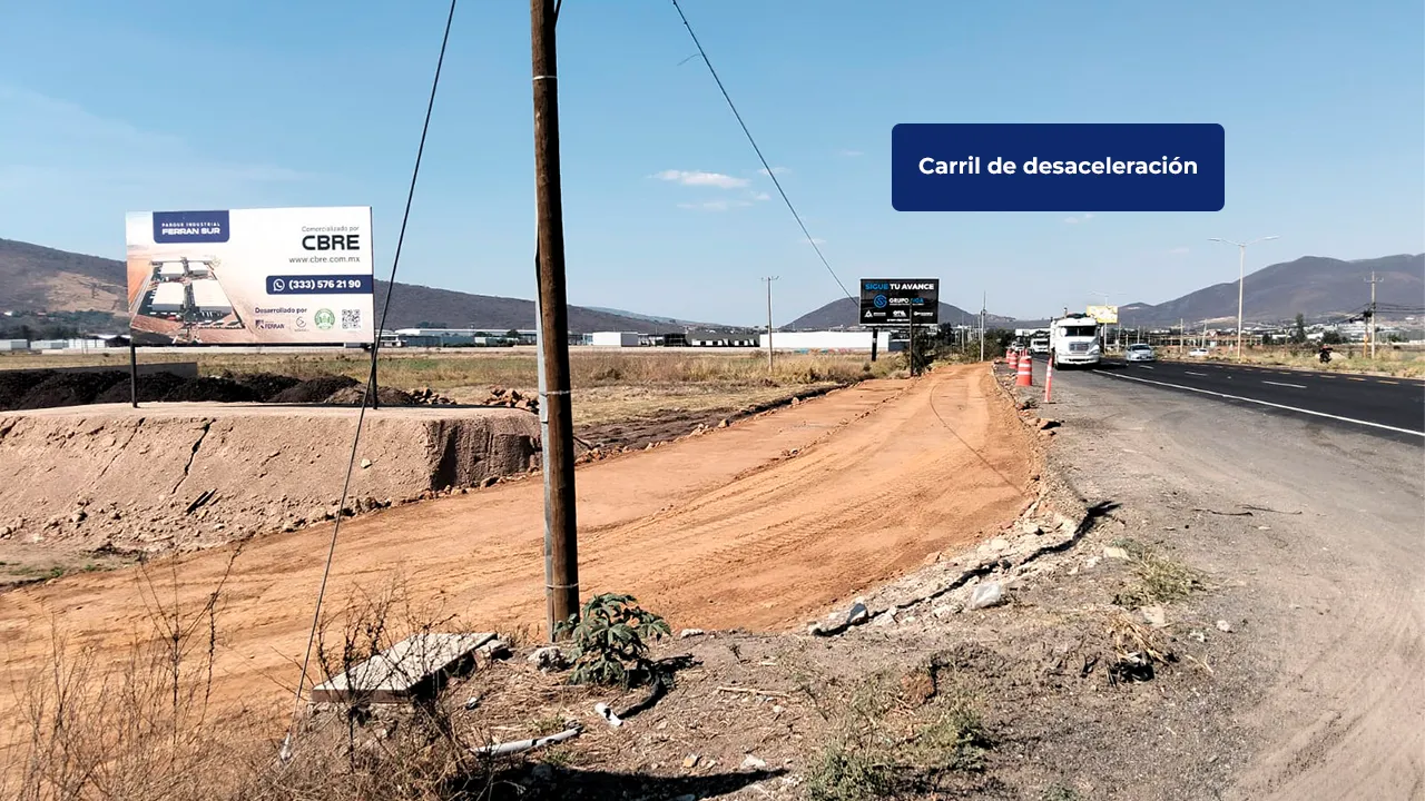 Carril de desaceleración